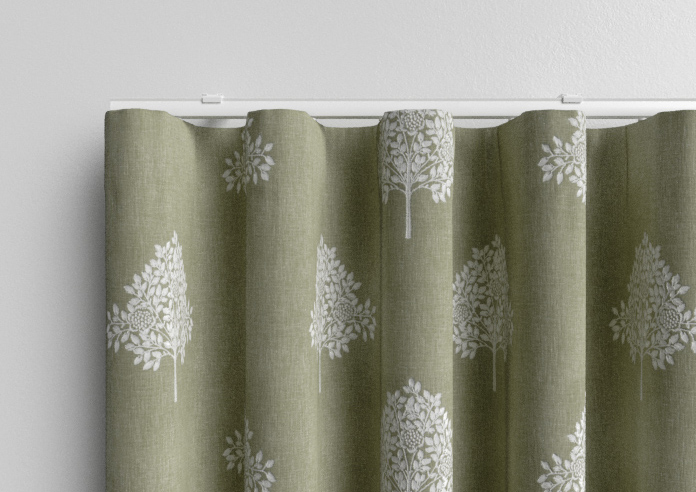 William Morris At Home Marigold Tree Embroidery, Nettle - Made to Measure Curtains - Image 13